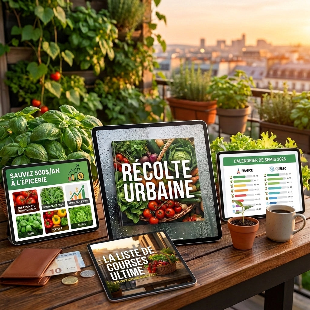 RÉCOLTE URBAINE + 2 BONUS EXCLUSIFS + LISTE DE COURSES ULTIME ET PLANIFICATEUR